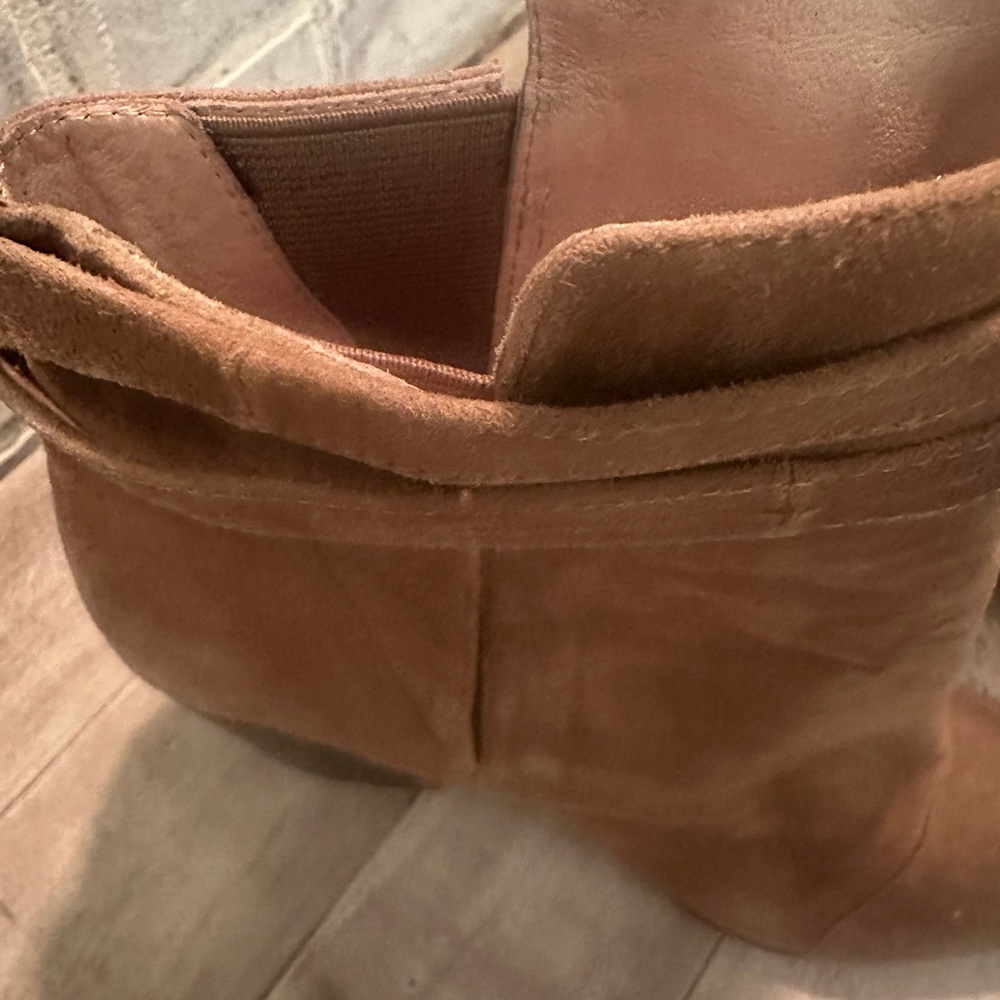 RAYE | Brown Suede Lace Ankle Elsa Bootie - Picture 8 of 12